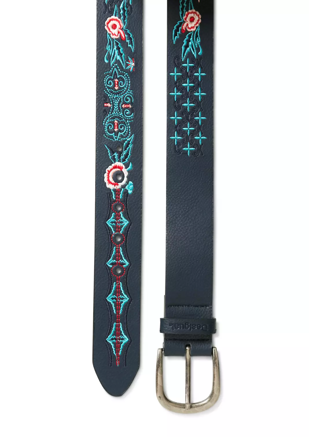 Damen Desigual Gürtel Denim Flowers Damen Desigual Gürtel Denim Flowers