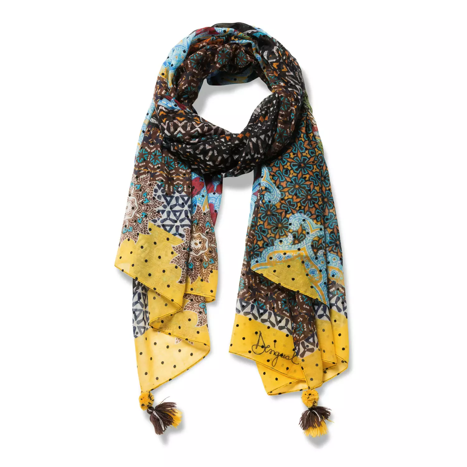 Desigual Damentuch Afro Schal Desigual Damentuch Afro Schal